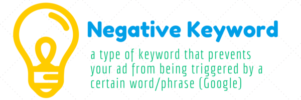 negative keyword