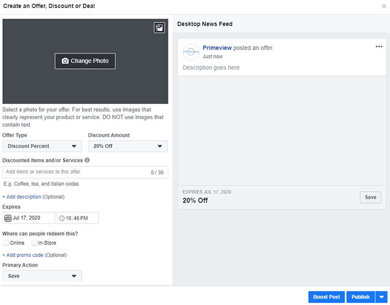 Creating Your Facebook Ad By PrimeView