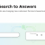 From Search to Answers header graphic with a search bar and an AI answer bubble