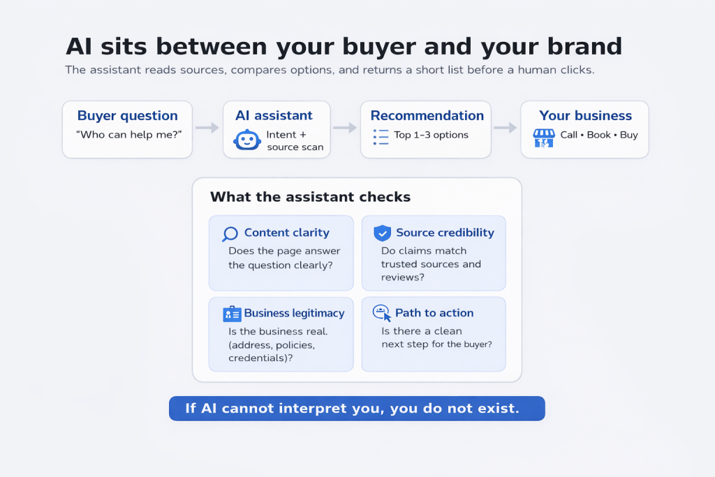 AI Is Picking the Short List: A 2026 Marketing Reset for Business Owners