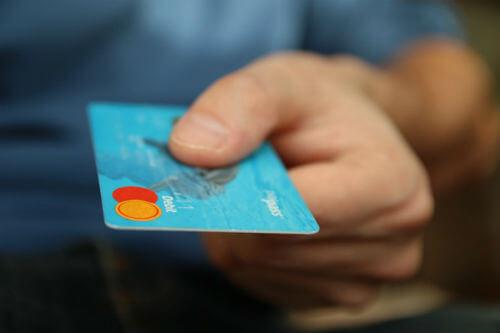 Paying with a credit card